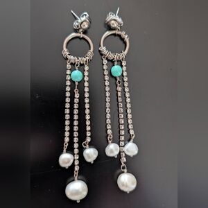 Sorrelli Silver and Turquoise Dangle Earrings